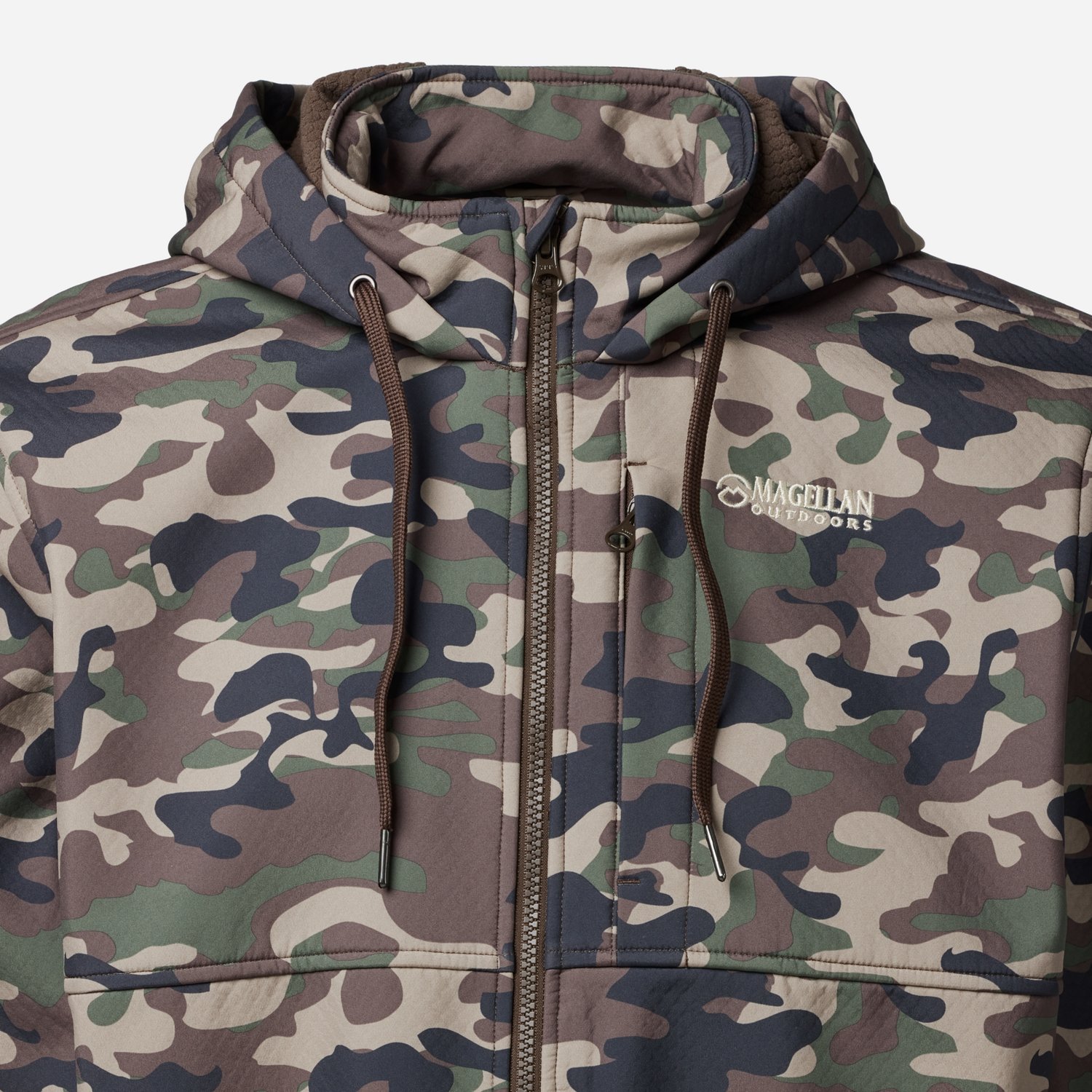 Magellan Outdoors Hunt Gear Men’s Boone Hooded FZ Camo Jacket - view number 3