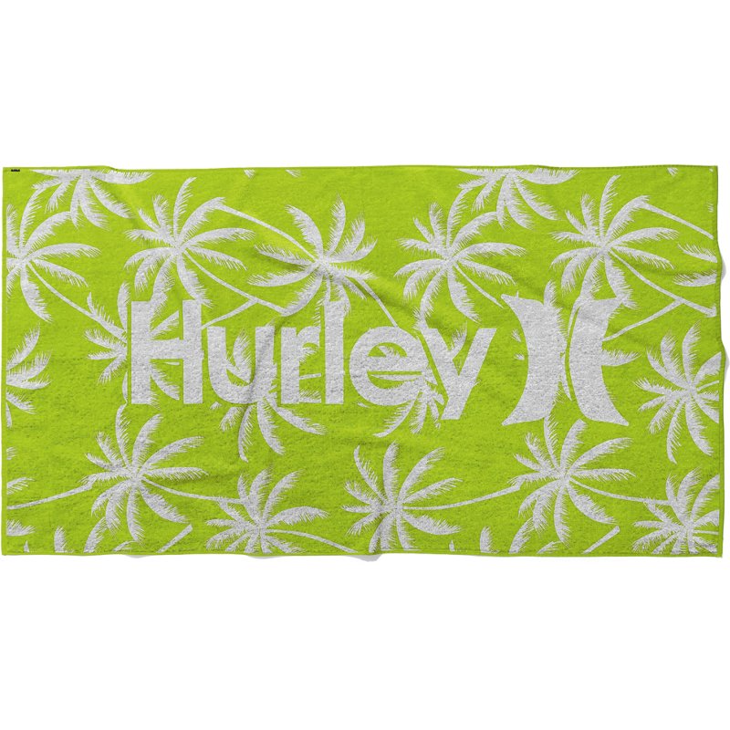 Hurley Jacquard Beach Towel Green - Beach Towels at Academy Sports