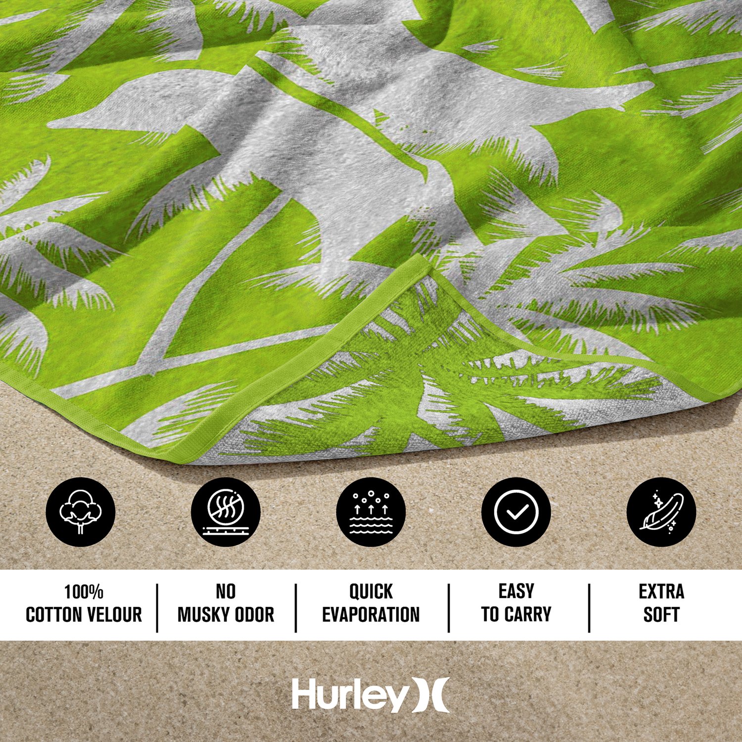Hurley Jacquard Beach Towel                                                                                                      - view number 4