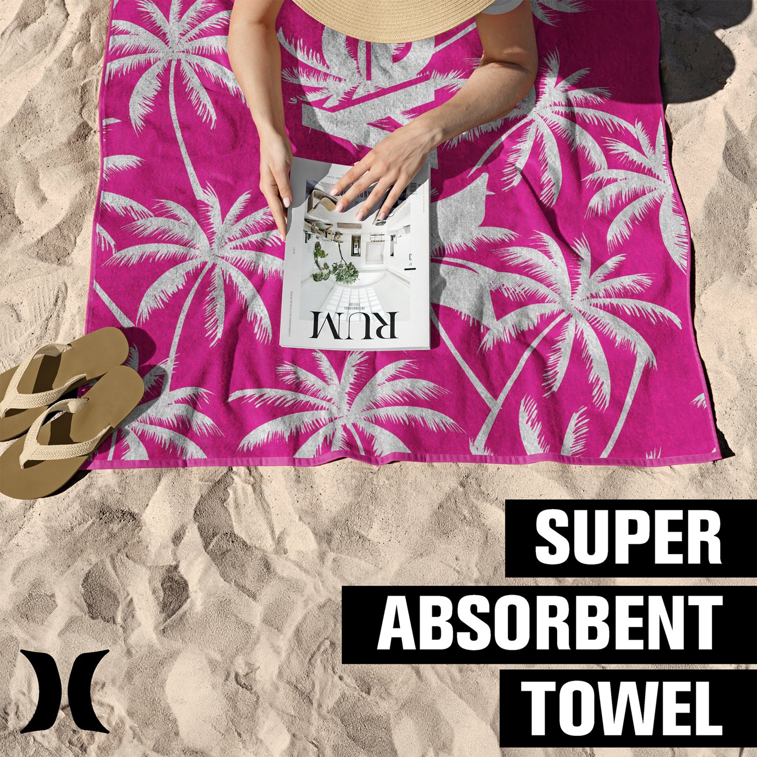 Hurley Jacquard Beach Towel                                                                                                      - view number 3