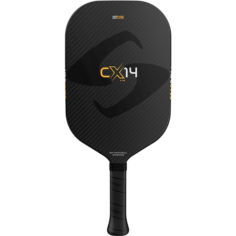 Gearbox CX14E All Purpose Pickleball Paddle Black/Yellow, 14mm - Pickleball at Academy Sports