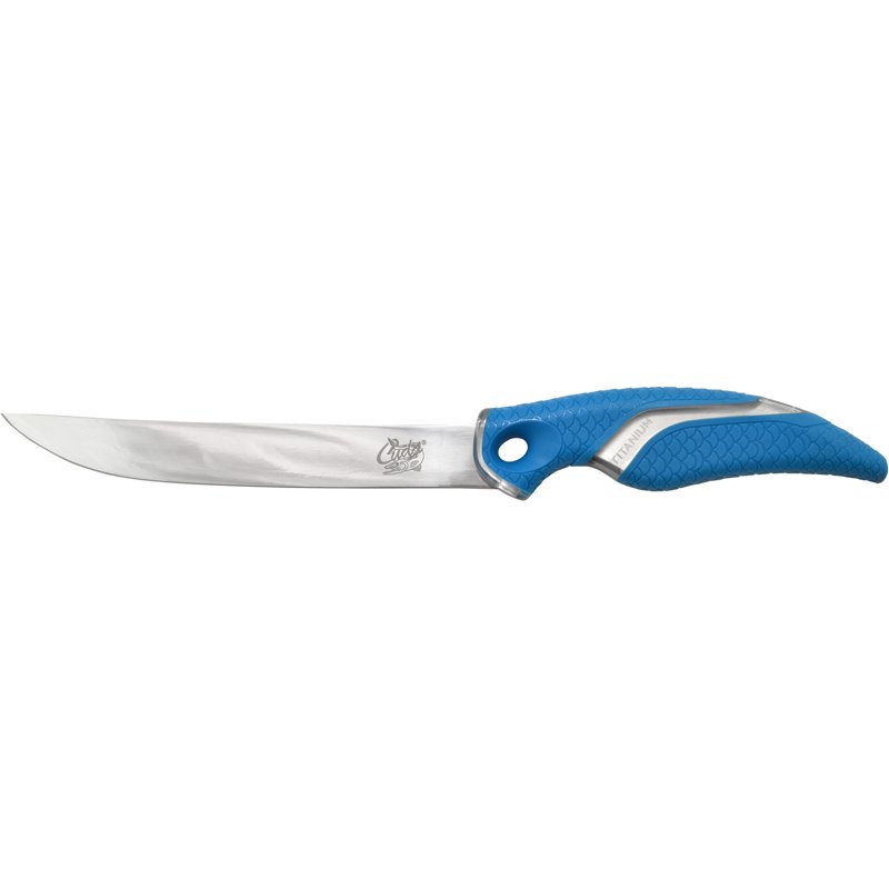 Photos - Other for Fishing Cuda 7 in TI-Bonded Wide Semi-Flex Fillet Knife with Sheath Blue - Fillet Knives And Procsg at Academy Sports CUD-18090-001