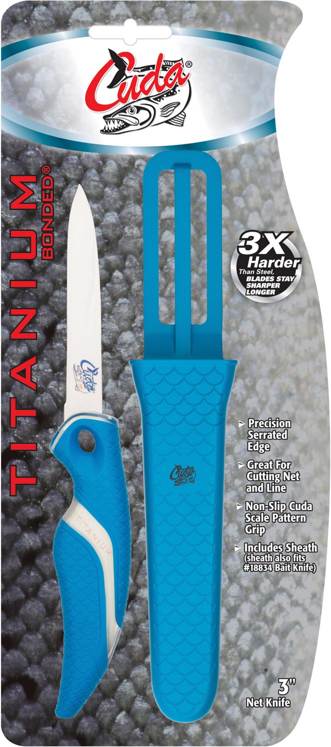 Cuda 3 in TI-Bonded Serrated Net Knife - view number 6