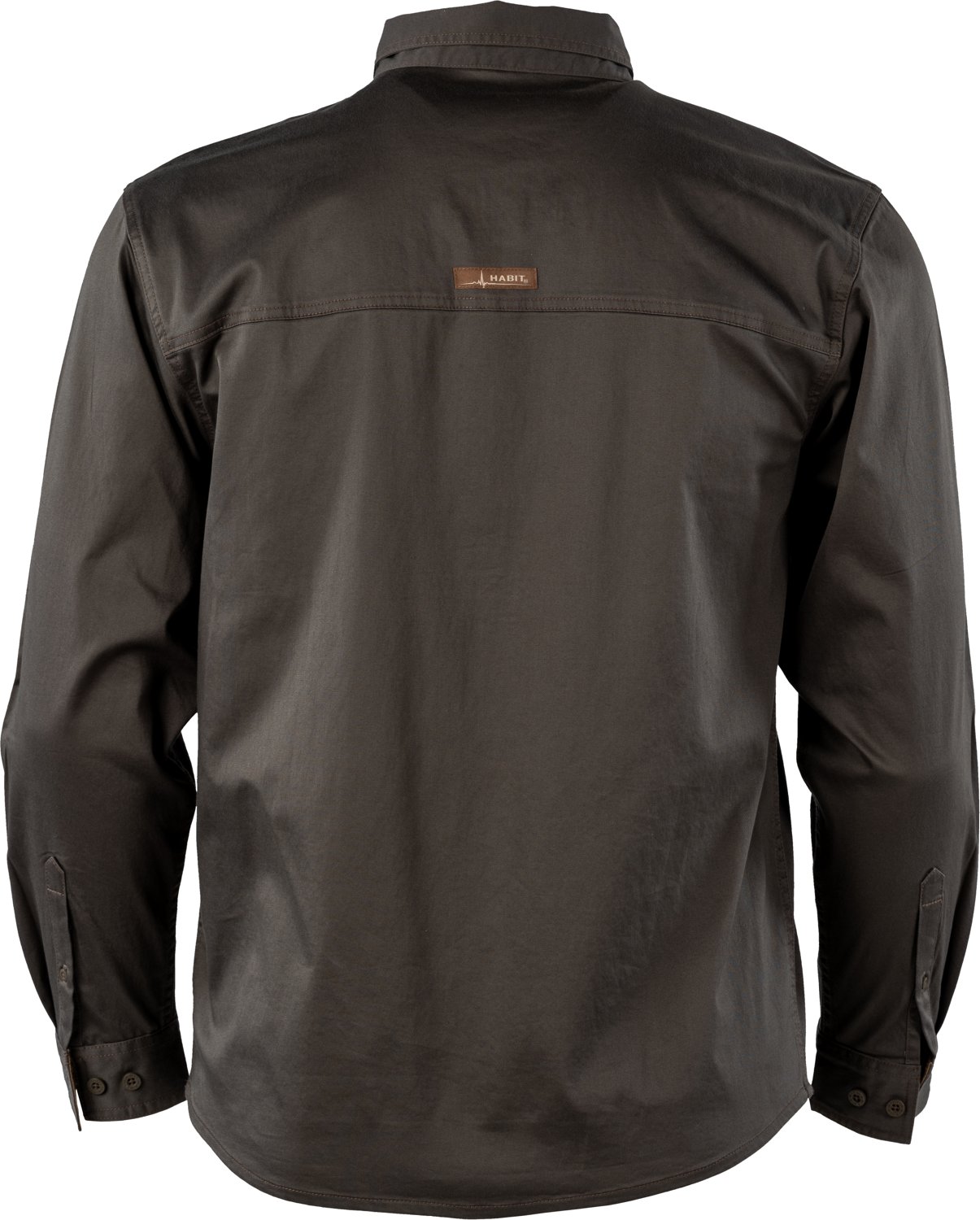 Habit Men's Garment Washed Woven Button Up Long Sleeve Shirt                                                                     - view number 5