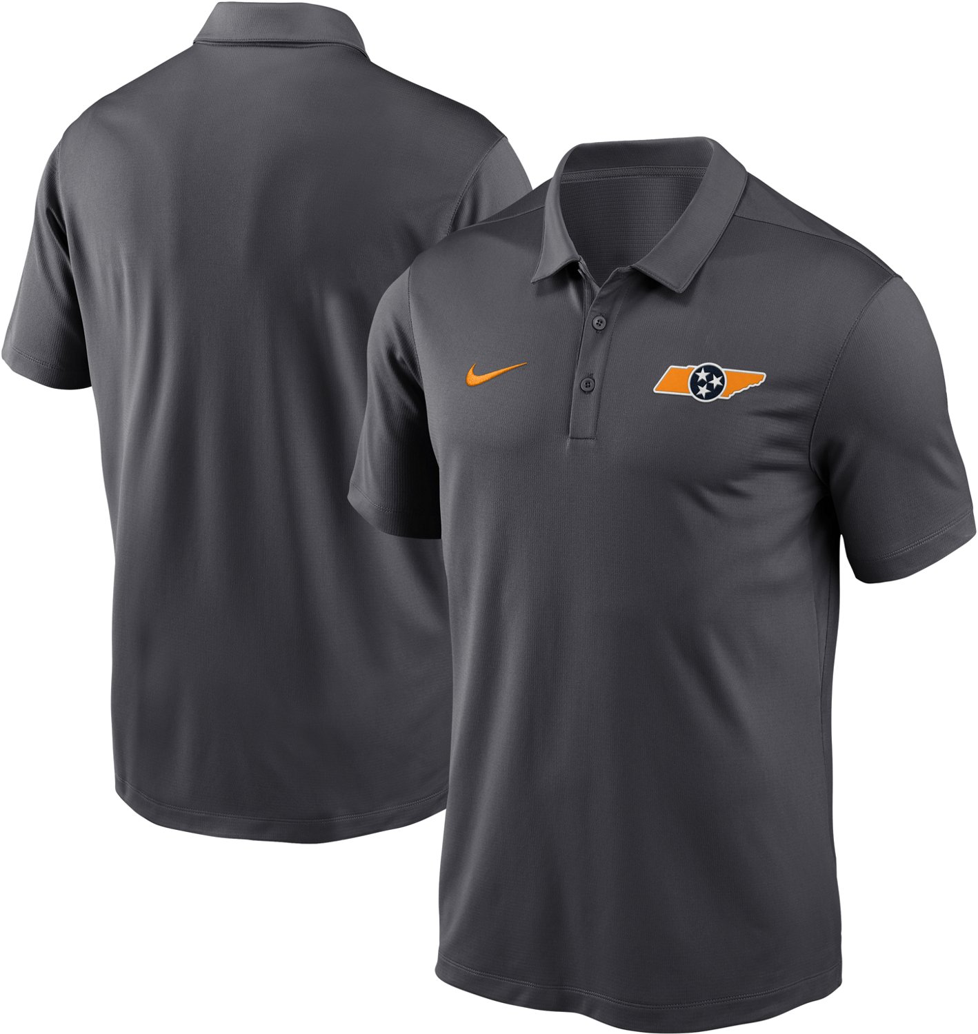 Nike Men's Tennessee Smokey Grey Pack Short Sleeve Polo - view number 1