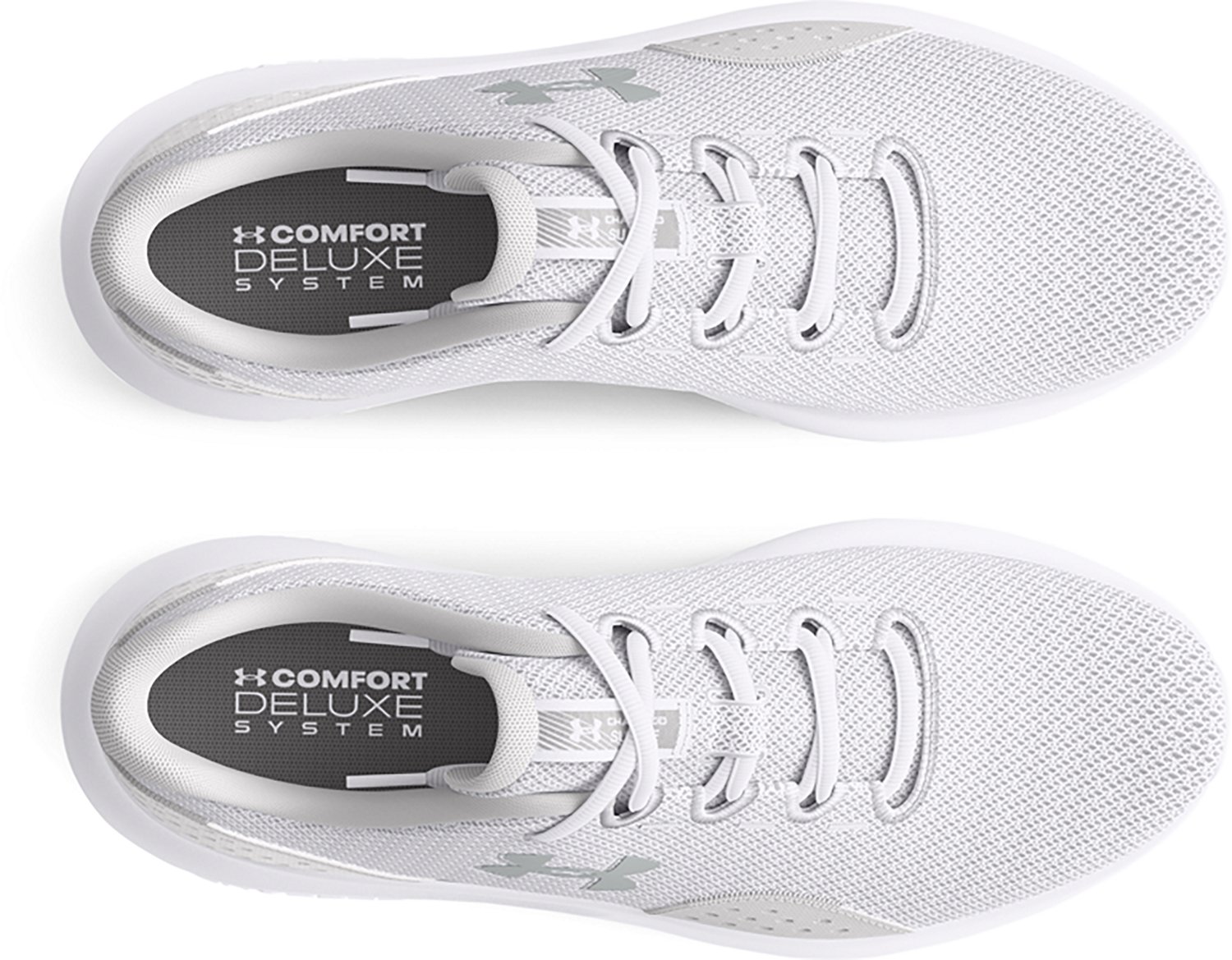 (取寄) アンダーアーマー レディース チャージド サージ 4 Under Armour women Charged Surge 4 White/Distant Gray/llic Silver Under Armour Women's Charged Surge 4 Running Shoes | Academy