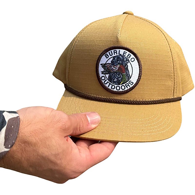 BURLEBO Men's Duck and Dog Cap Brown - Men's Hunting/Fishing Headwear at Academy Sports