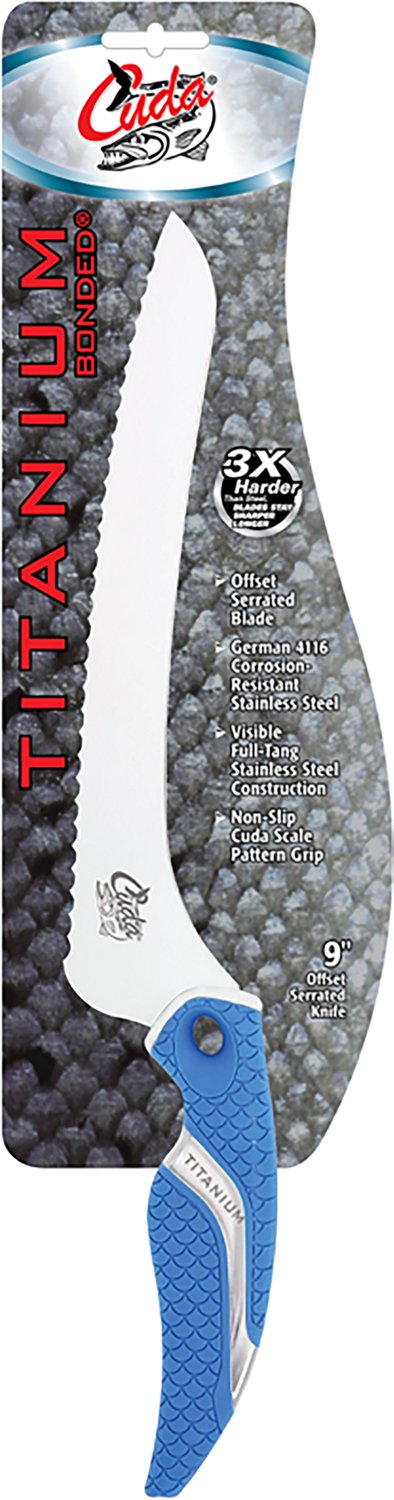 Cuda 9 in TI-Bonded Offset Serrated Knife - view number 2