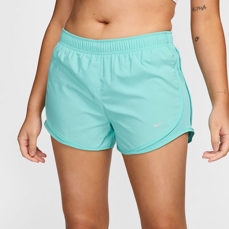 Nike Women's Tempo Running Shorts Light Green/White, Small - Women's Running Btms at Academy Sports