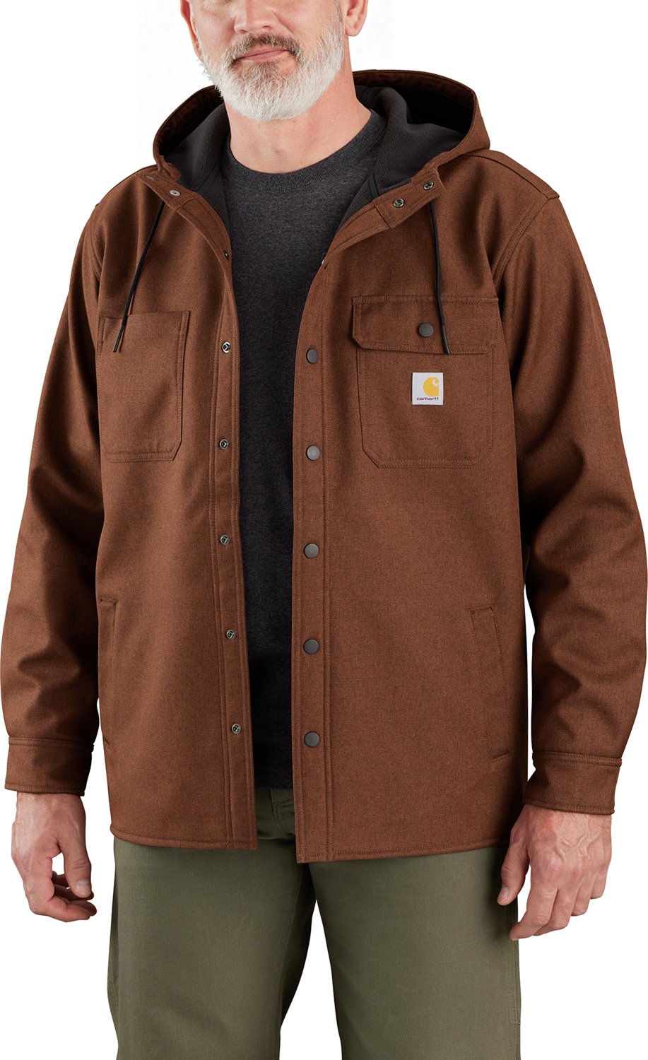 Carhartt Men's Rain Defender Hooded Shirt Jacket