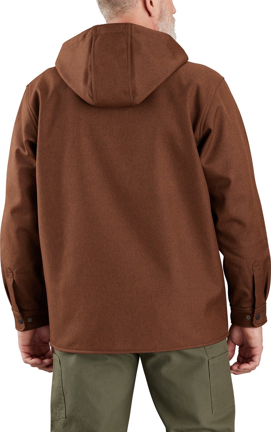 Carhartt Men's Rain Defender Hooded Shirt Jacket - view number 2