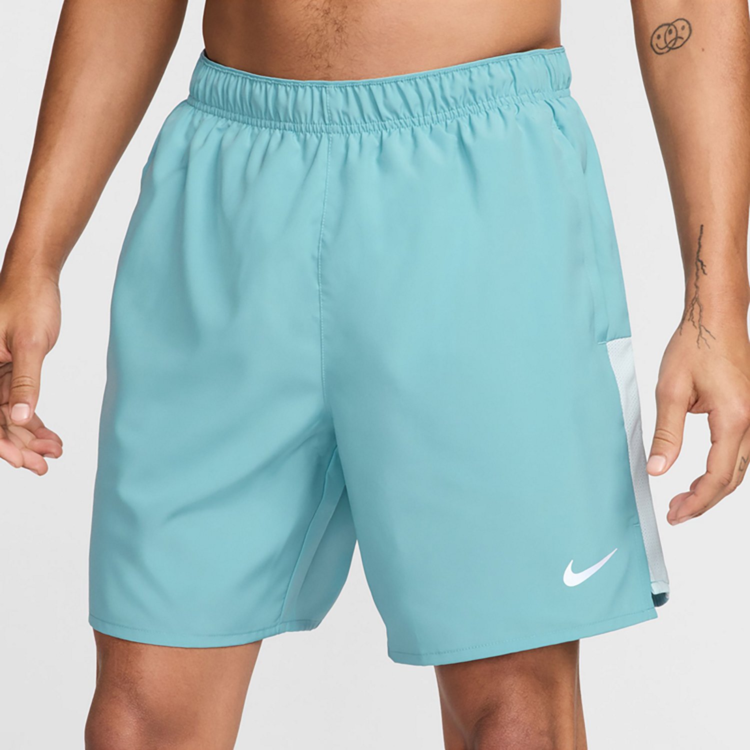 Nike Men s Dri FIT Challenger Brief Lined Running Shorts 7 in Academy