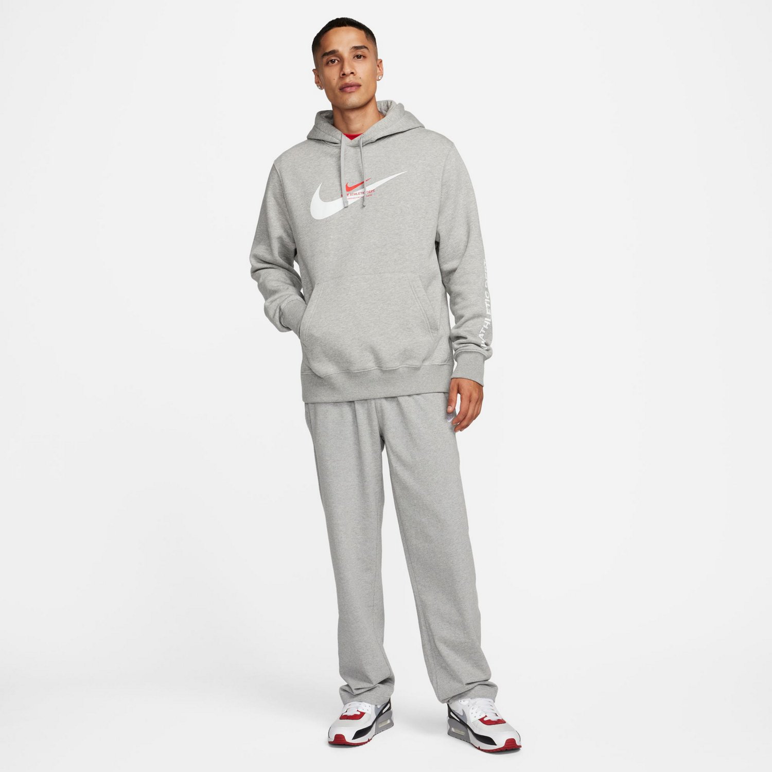 Nike Men's Nike Sportswear Club Knit Open-Hem Pants - view number 4