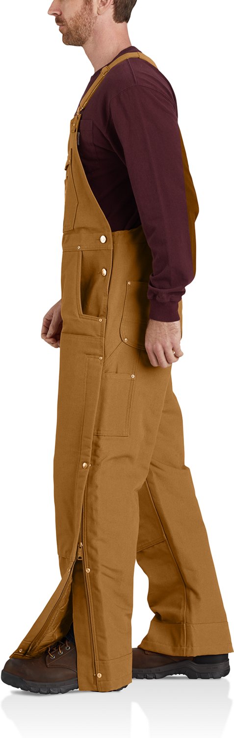 Carhartt Men's Duck Insulated Bib Overalls - view number 3