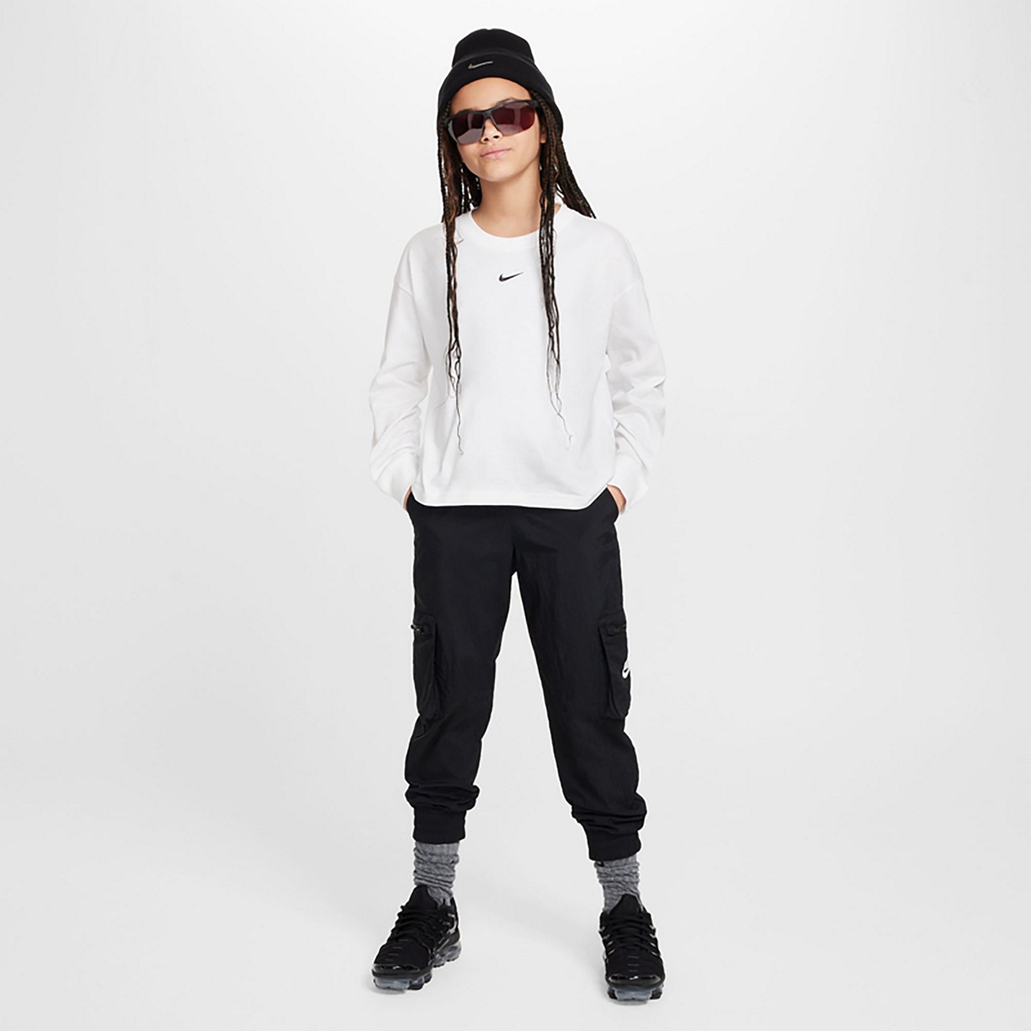 Nike Girls' Boxy Essential LBR Long Sleeve T-shirt - view number 4