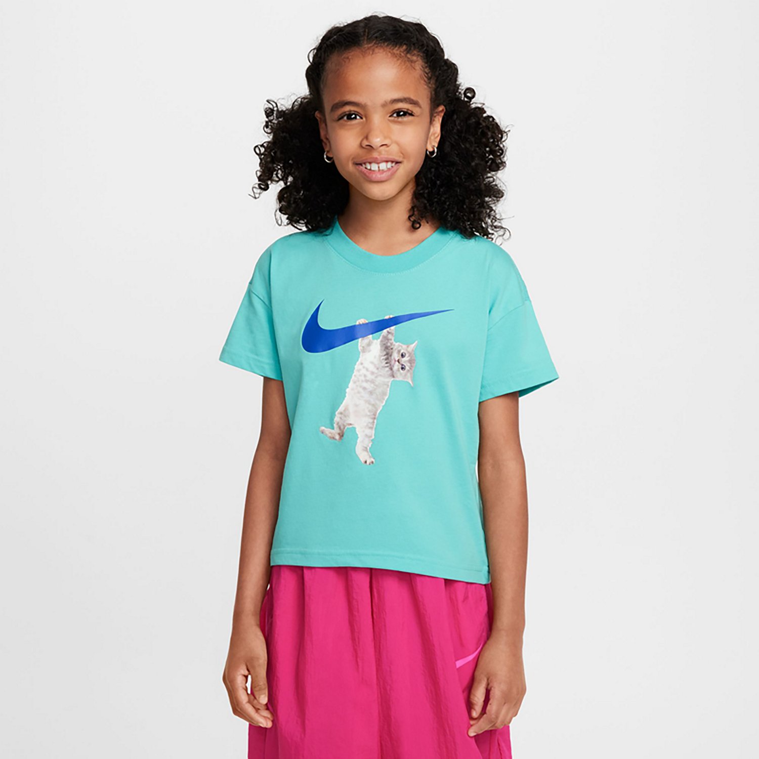 Nike Girls' Hang In There Boxy T-shirt                                                                                           - view number 1