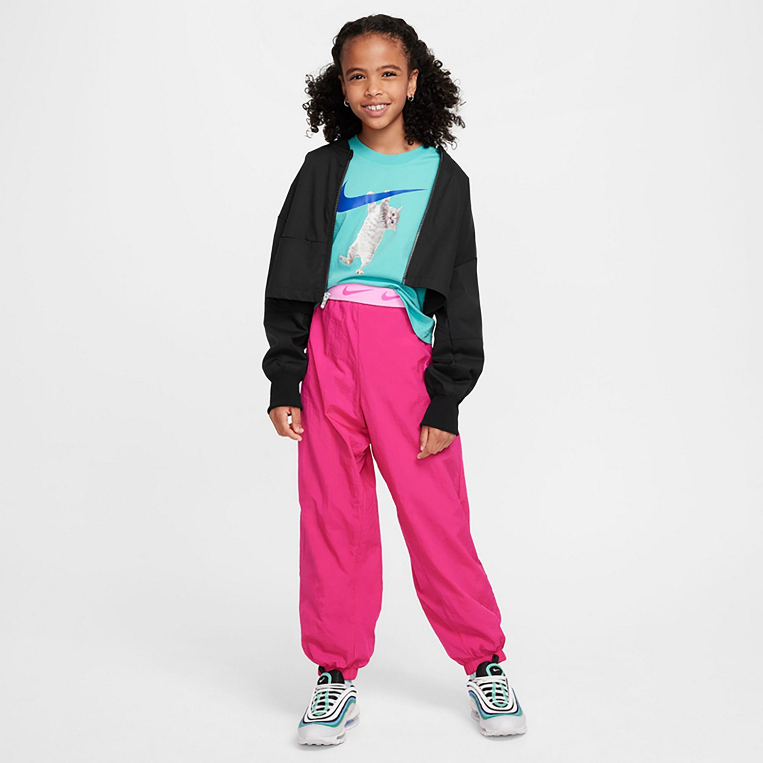 Nike Girls' Hang In There Boxy T-shirt                                                                                           - view number 4