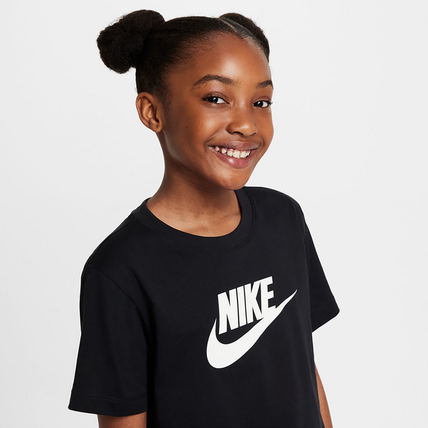Nike Girls' Cropped Futura HBR T-shirt - view number 3