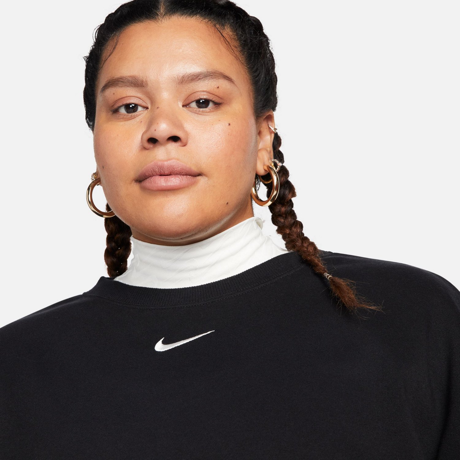 Nike Women's Phoenix Fleece Oversized Crew-Neck Sweatshirt                                                                       - view number 3
