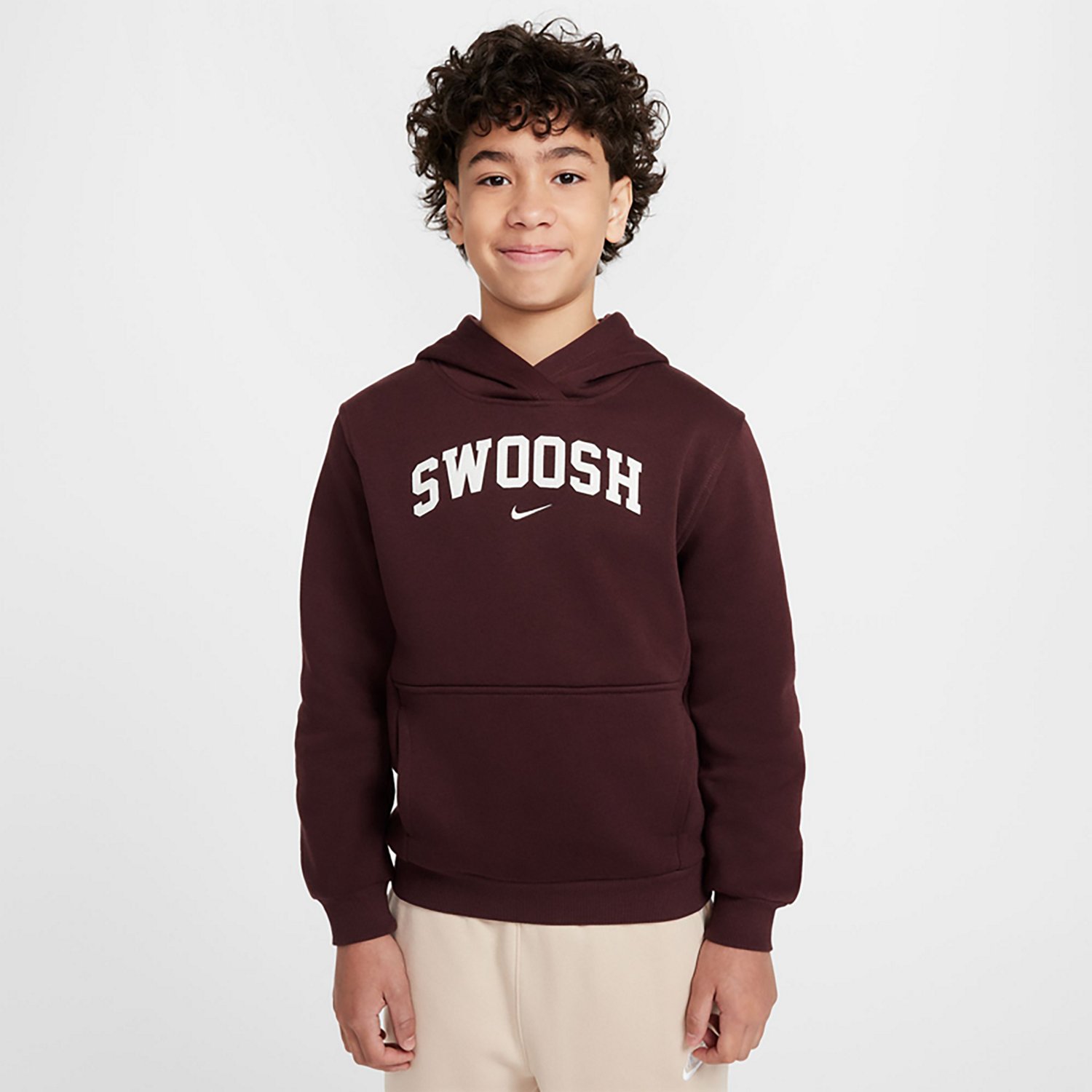 Nike Boys NSW Cozy Club Fleece Hoodie Free Shipping at Academy