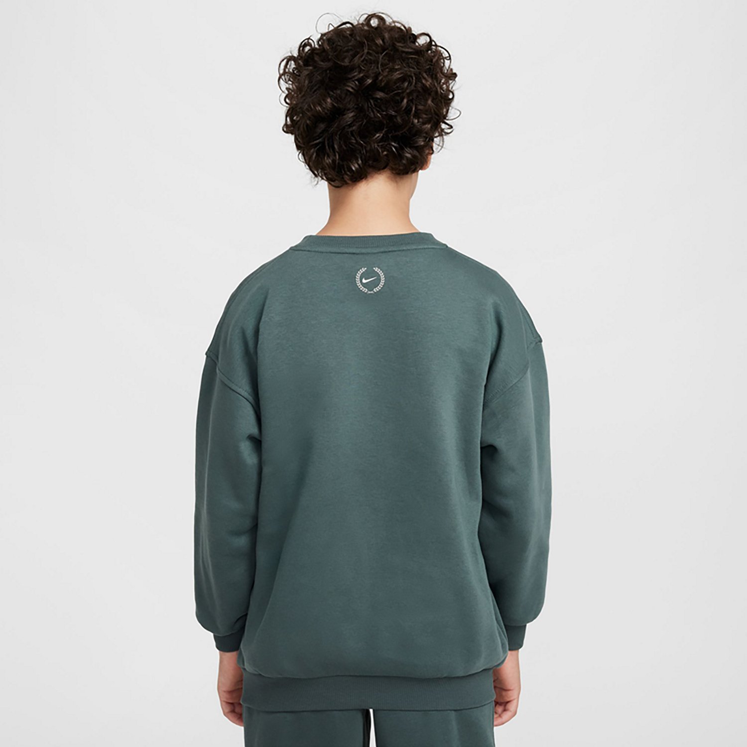 Nike Sportswear Girl's Club Fleece Oversized Cozy Crew-Neck Sweatshirt - view number 2