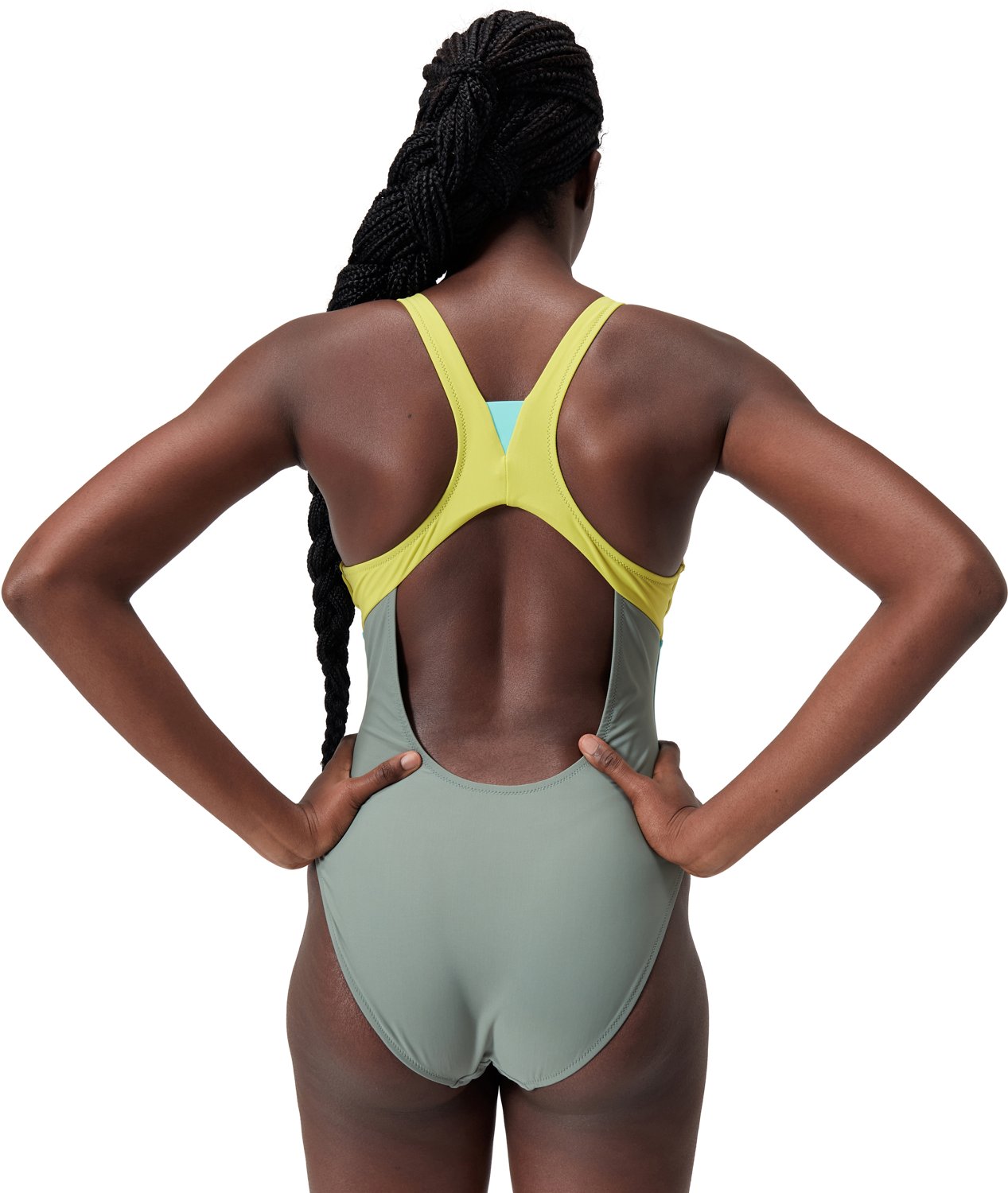 Speedo Women's Colorblock Zip 1-Piece | Free Shipping at Academy