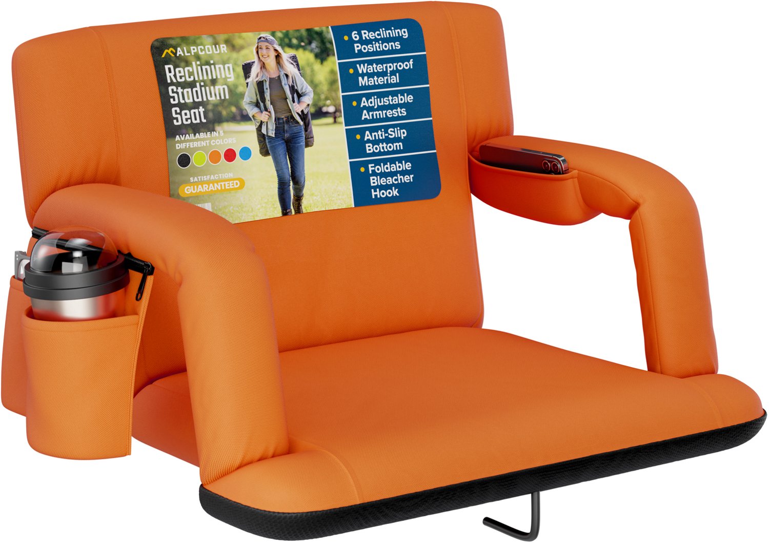 Alpcour Extra-Wide Reclining Stadium Seat - view number 2