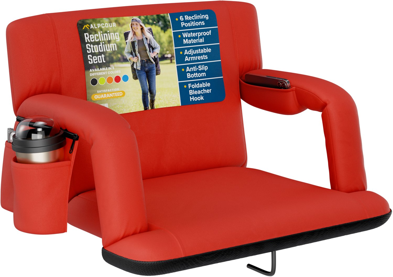 Alpcour Extra-Wide Reclining Stadium Seat - view number 2