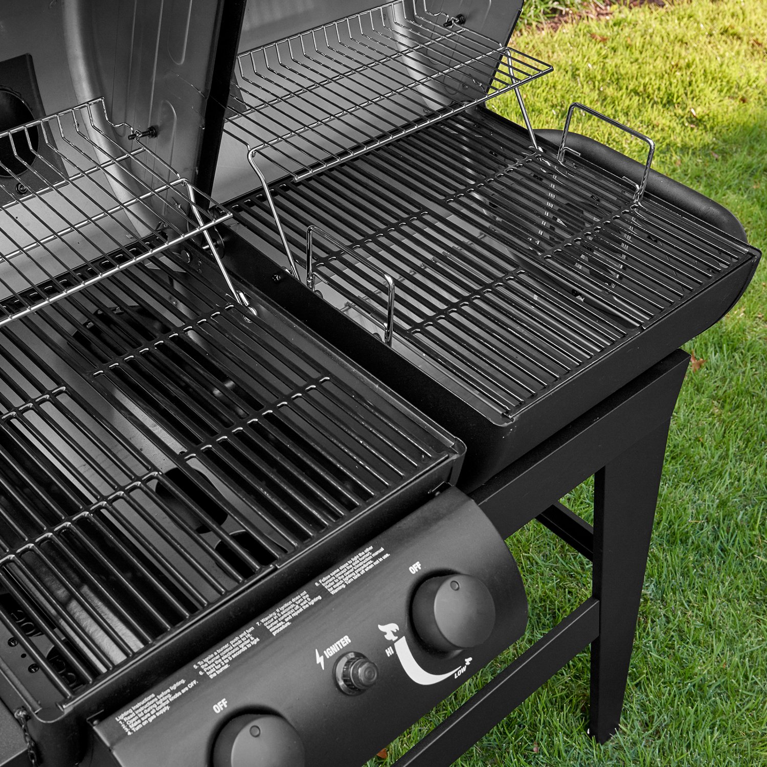 Char Griller Dual Function 2 Burner Gas and Charcoal Grill Academy