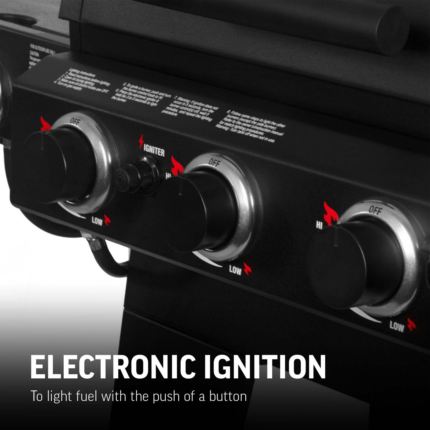 Char-Griller Texas Trio 3-Burner Gas and Charcoal Grill and Smoker - view number 5