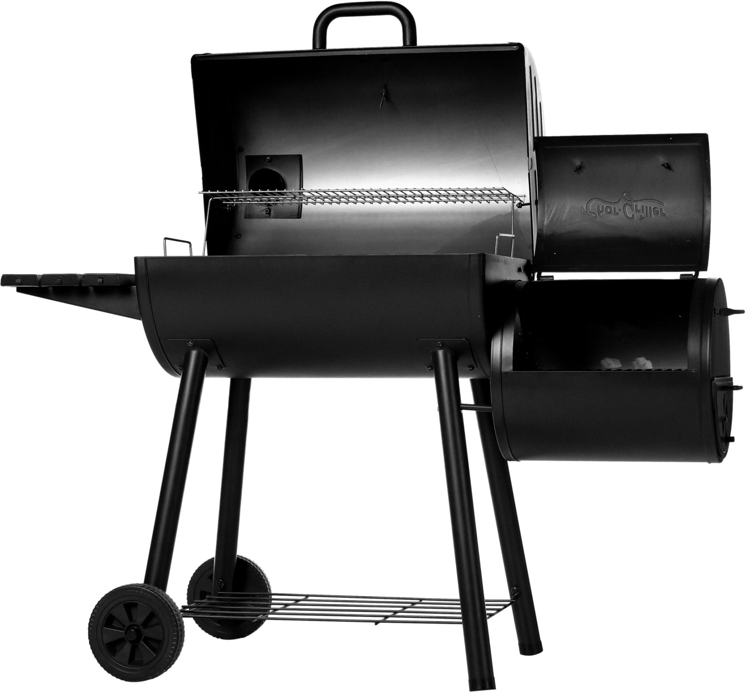Char-Griller Smokin Pro Barrel Charcoal Grill and Offset Smoker - view number 2