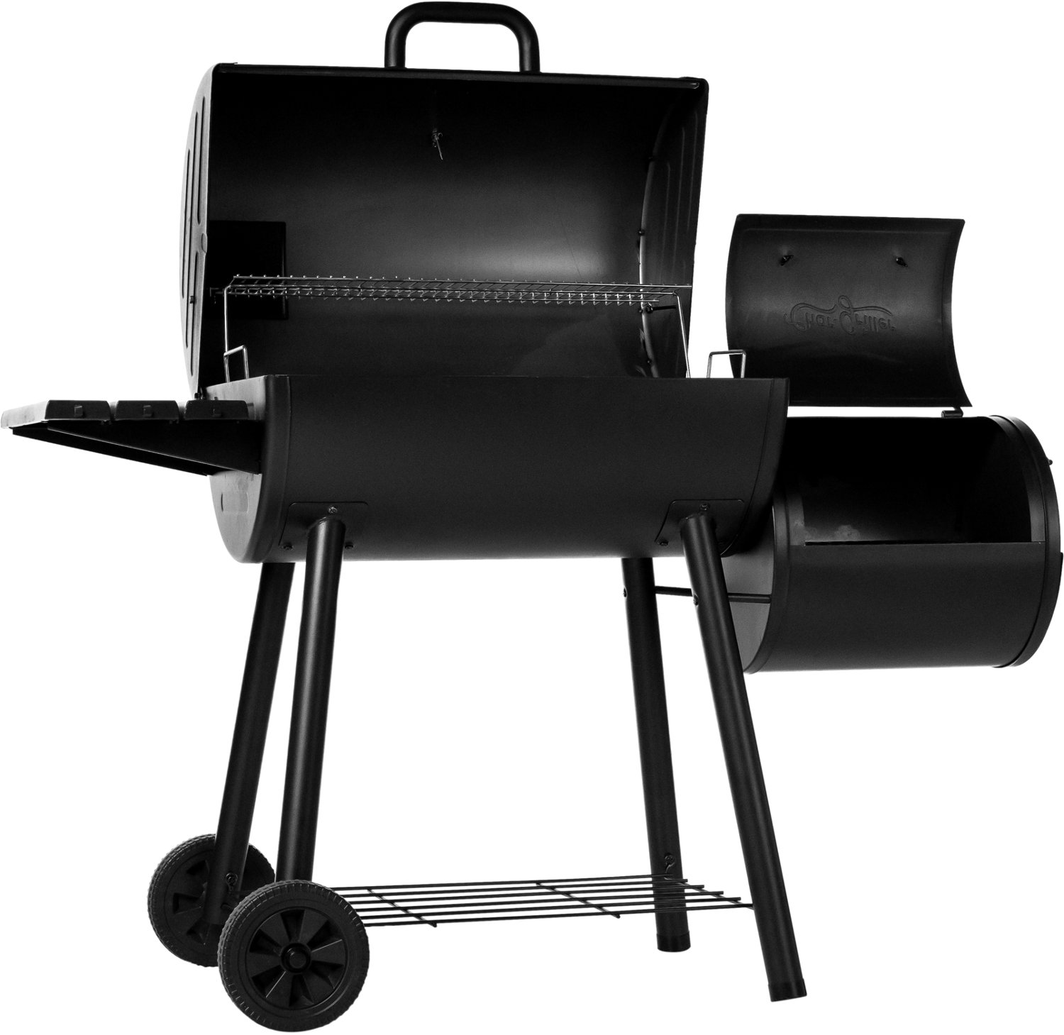 Char-Griller Smokin Pro Barrel Charcoal Grill and Offset Smoker - view number 3