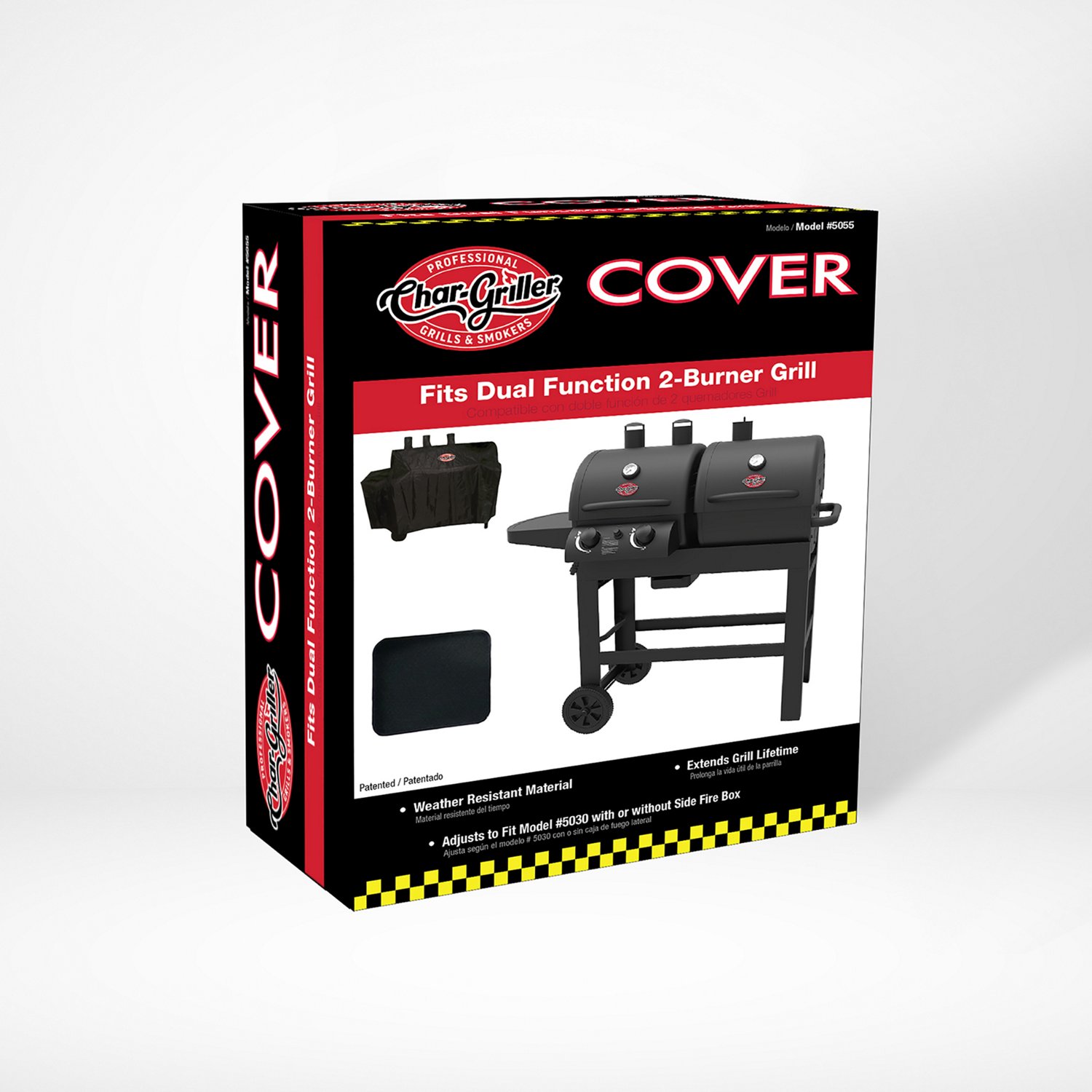 Char-Griller Dual Function Gas and Charcoal Grill Cover - view number 5