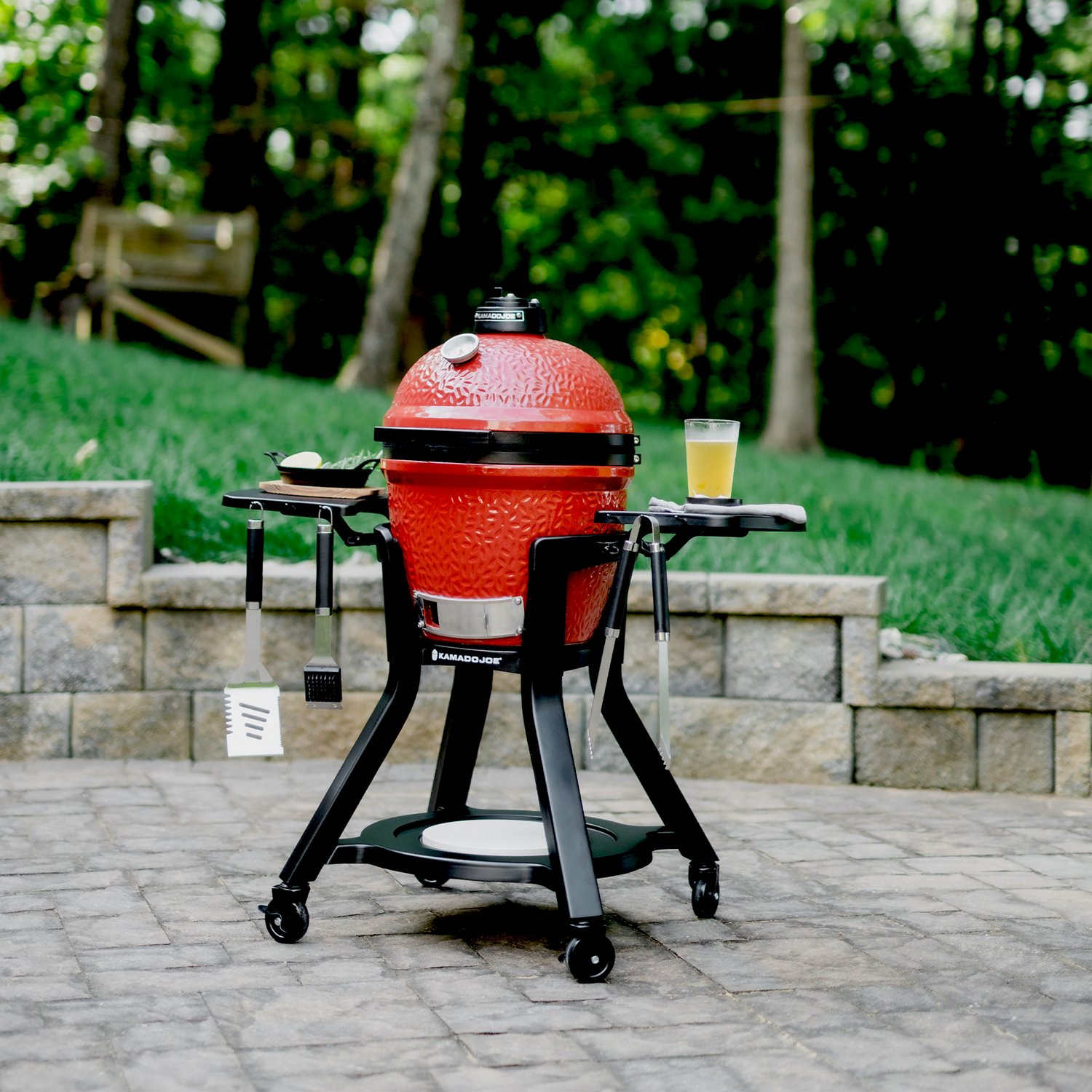 Kamado Joe Joe Jr Grill Cart with Folding Shelves