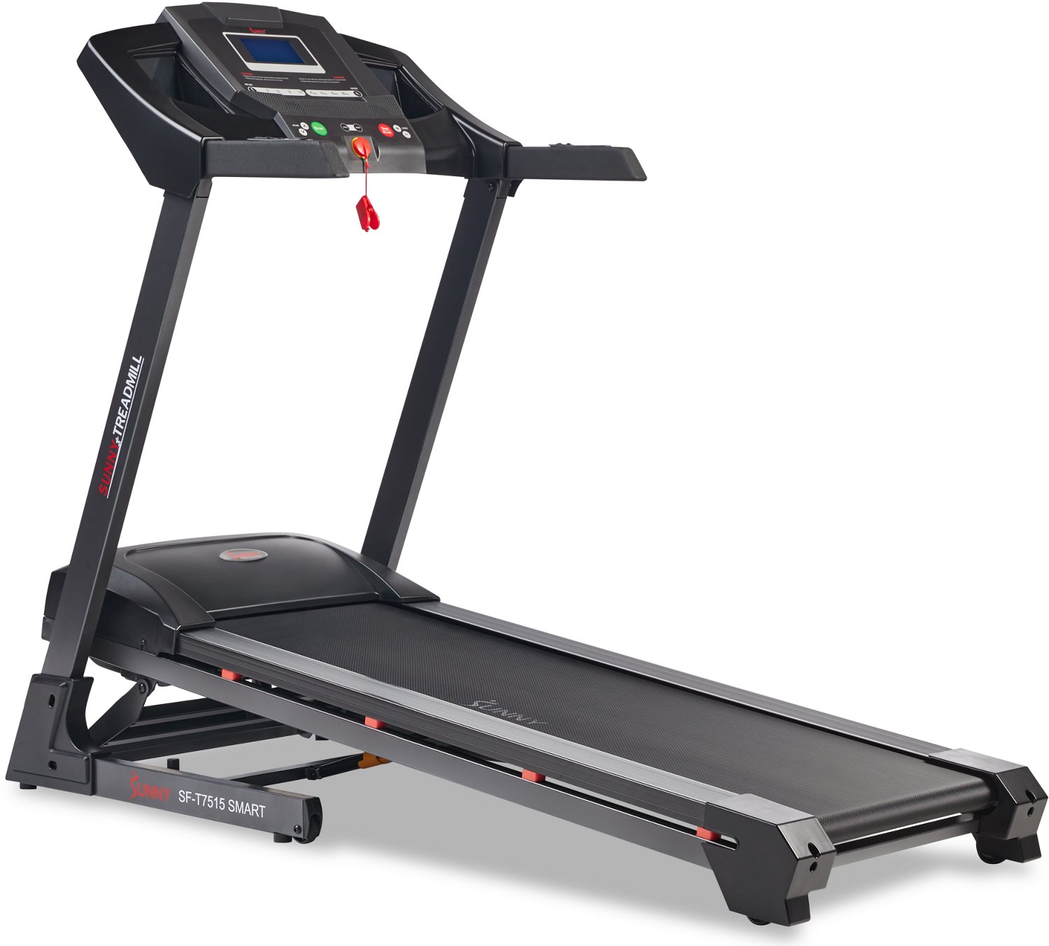 Sunny Health Fitness Premium Smart Treadmill with Auto Incline Academy