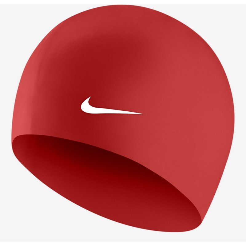 Nike Adults' Swim Solid Silicone Training Cap Red - Swim And Diving Accessories at Academy Sports