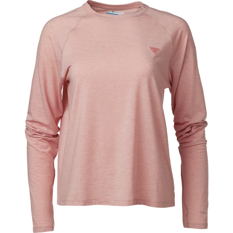 Columbia Sportswear Women's PFG Uncharted Knit Long Sleeve Shirt Faux Pink Heather, Large - Women's Fishing Tops at Academy Sports