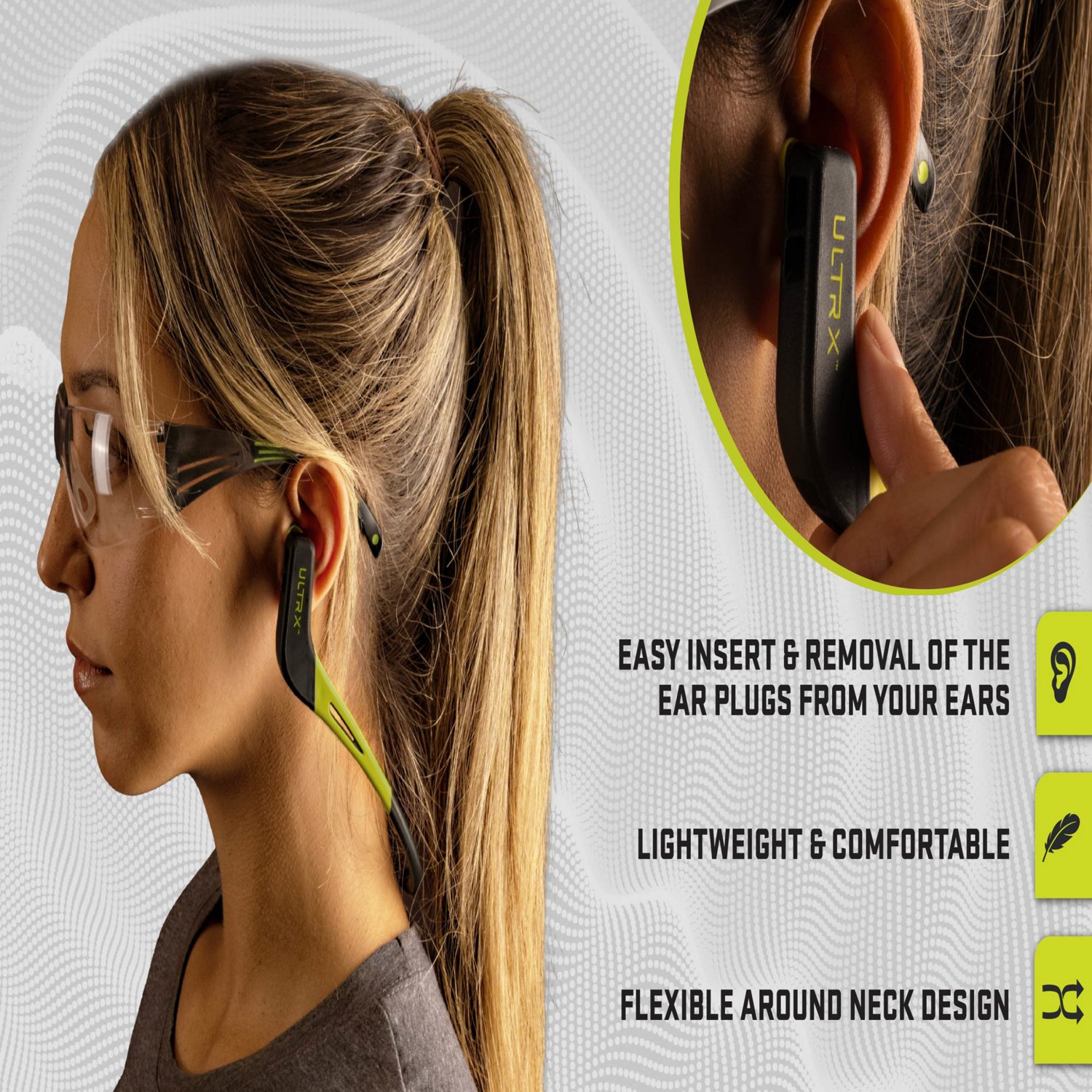 Allen Company ULTRX Banded Ear Plugs                                                                                             - view number 7