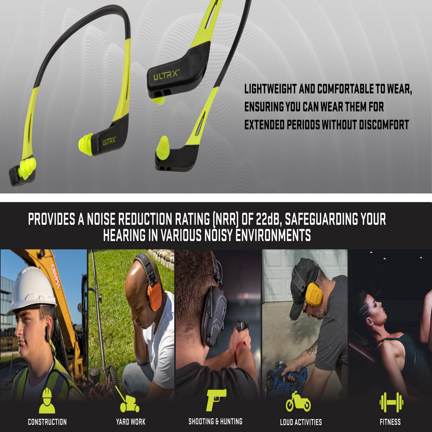 Allen Company ULTRX Banded Ear Plugs                                                                                             - view number 8