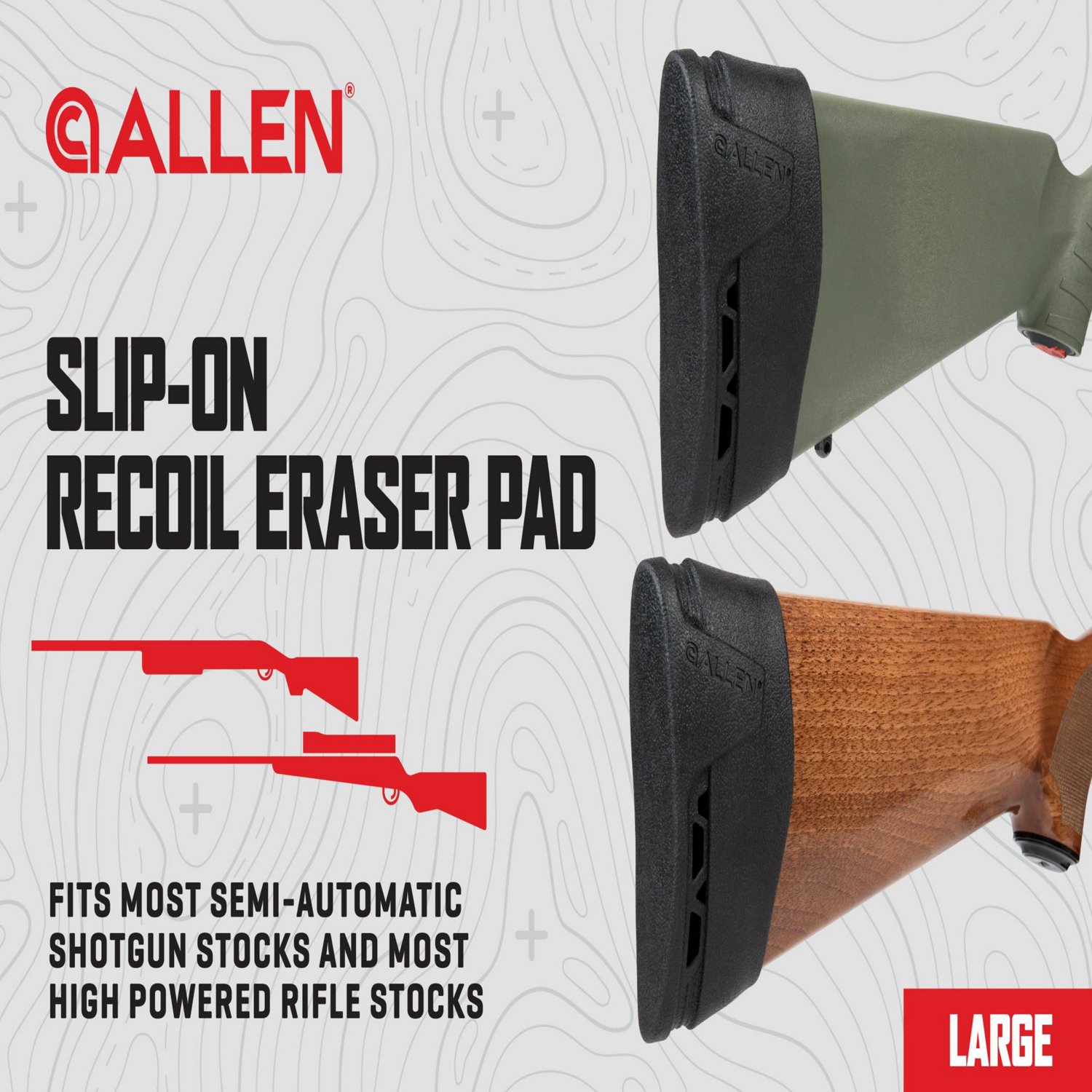 Allen Company Recoil Eraser II Large Slip-on Recoil Pad - view number 8