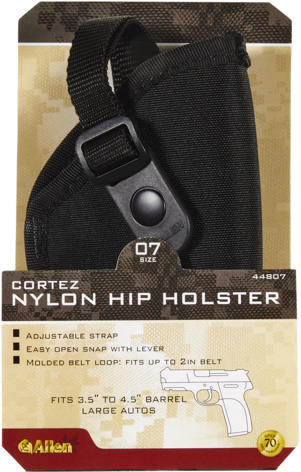 Allen Company Cortez Size 07 Hip Handgun Holster                                                                                 - view number 7