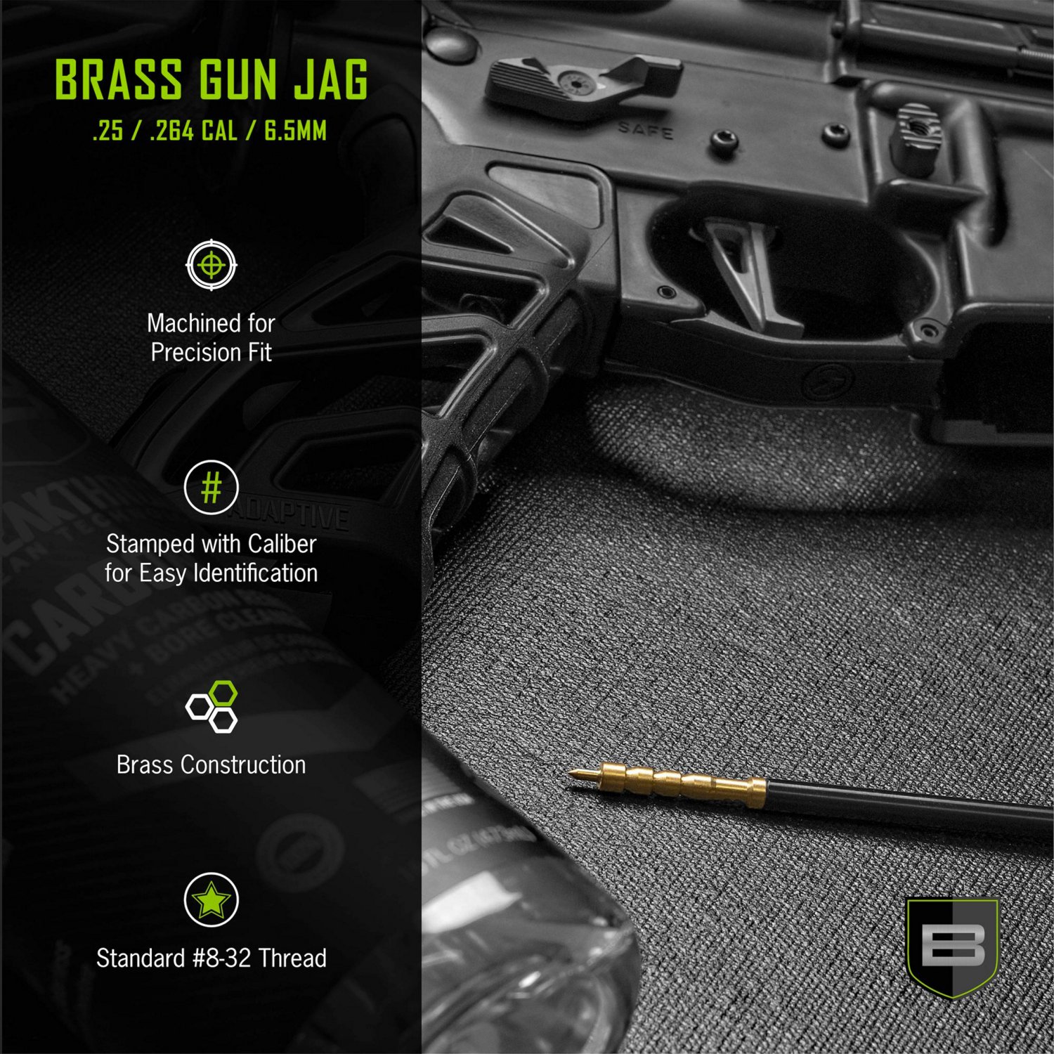 Breakthrough Clean Technologies .25, .264 Caliber and 6.5mm Brass Jag                                                            - view number 4