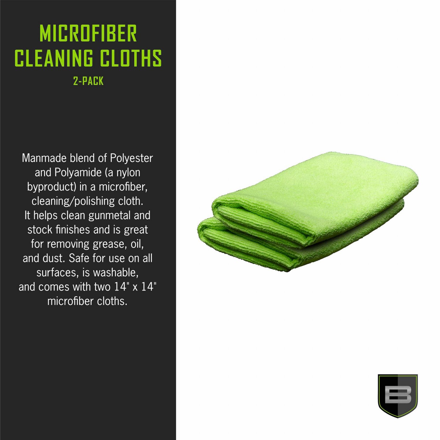 Breakthrough Clean Technologies 14 in Square Microfiber Cleaning Cloths 2-Pack                                                   - view number 3