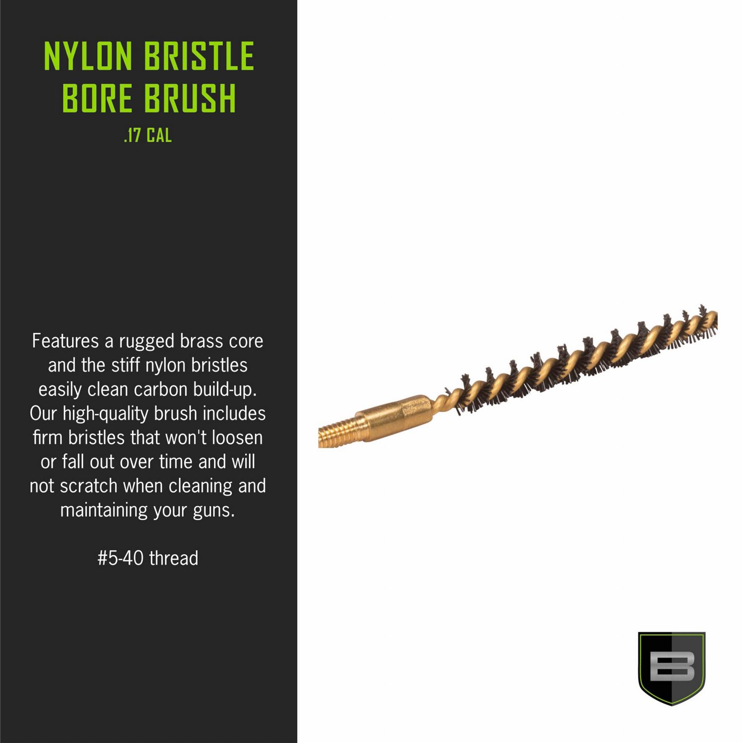 Breakthrough Clean Technologies .17 Caliber Nylon Bristle Bore Brush                                                             - view number 3
