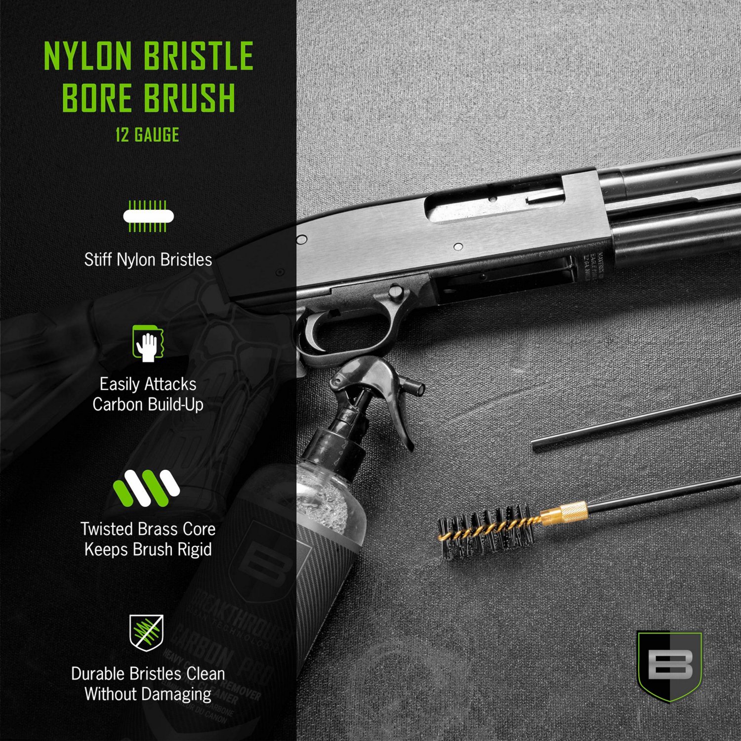 Breakthrough Clean Technologies 12 Gauge Nylon Bristle Bore Brush                                                                - view number 4