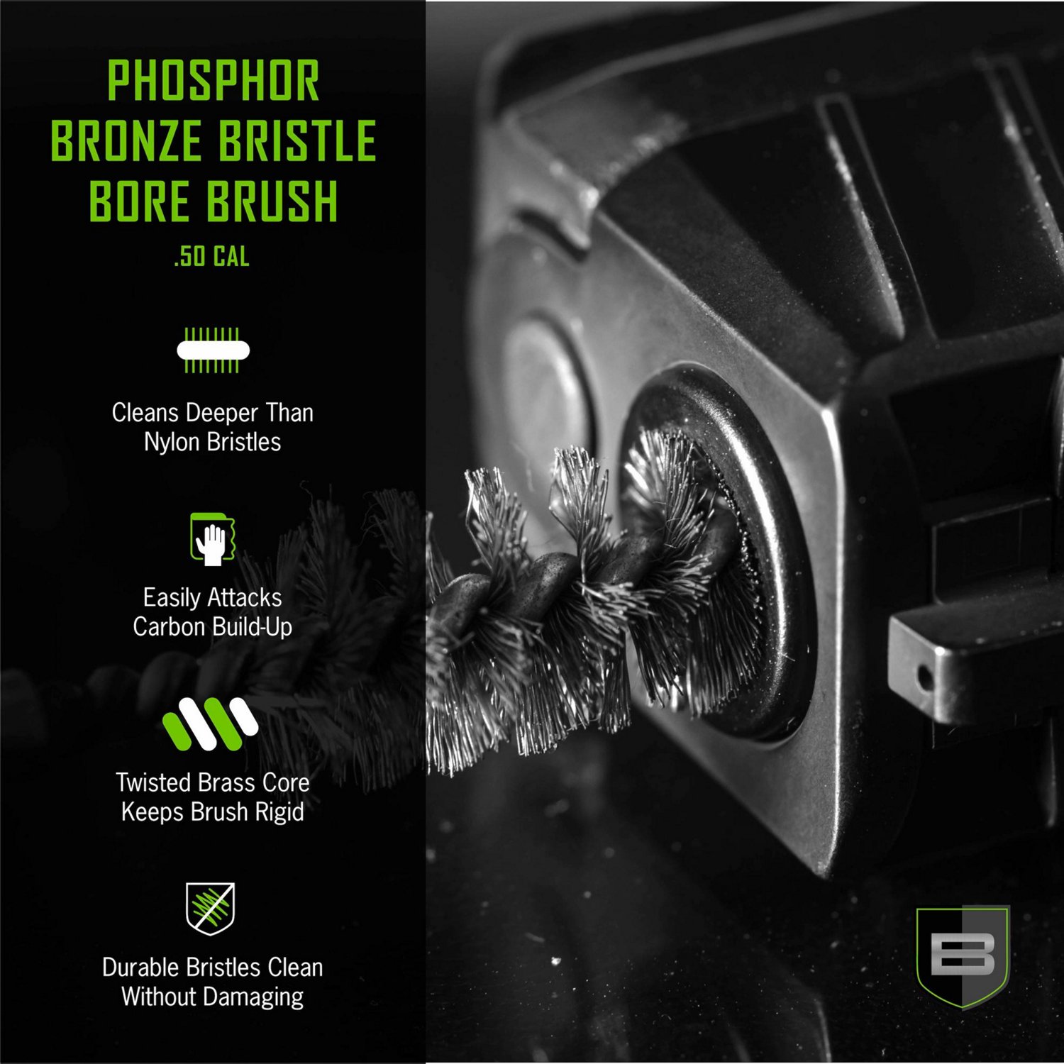 Breakthrough Clean Technologies .50 Caliber Phosphorus Bronze Bristle Bore Brush - view number 4