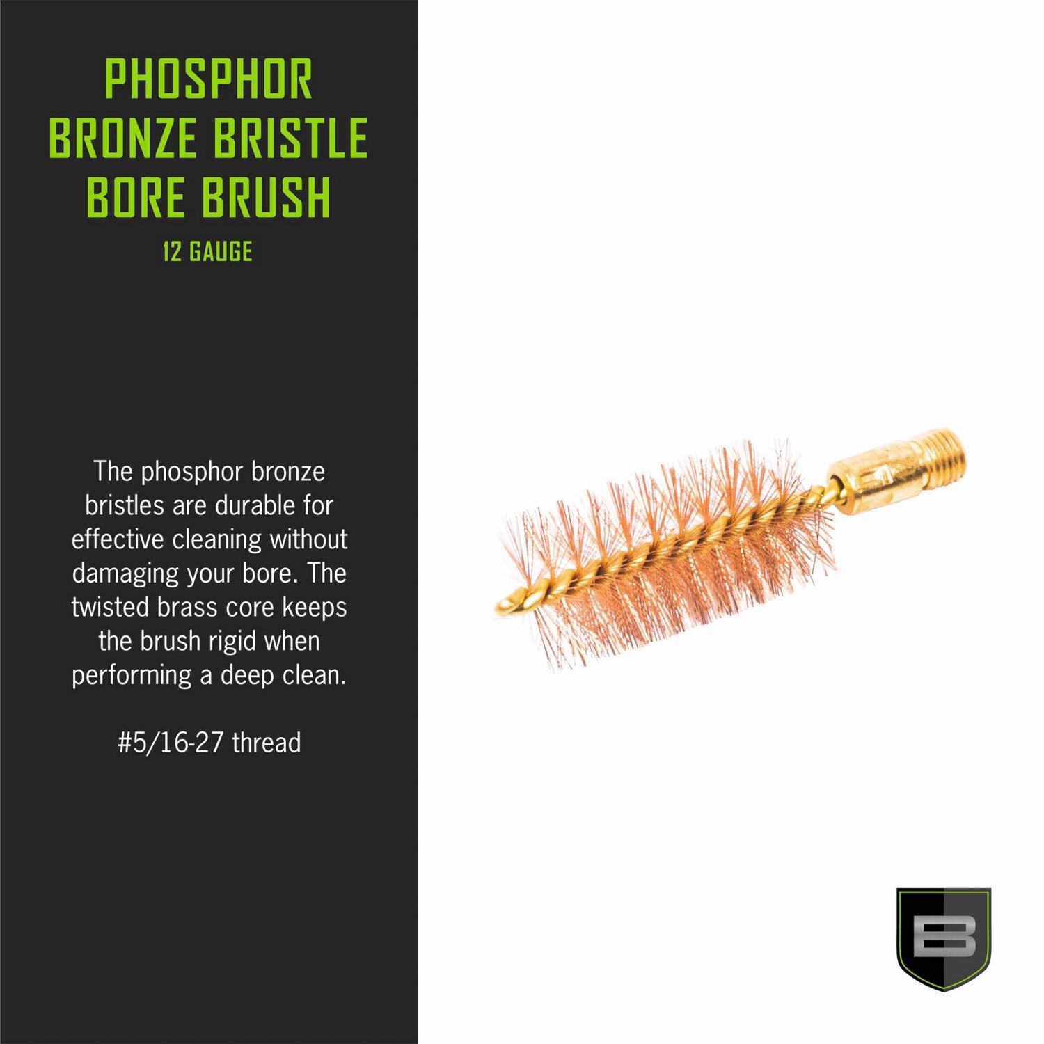 Breakthrough Clean Technologies 12 Gauge Phosphorus Bronze Bristle Bore Brush - view number 3