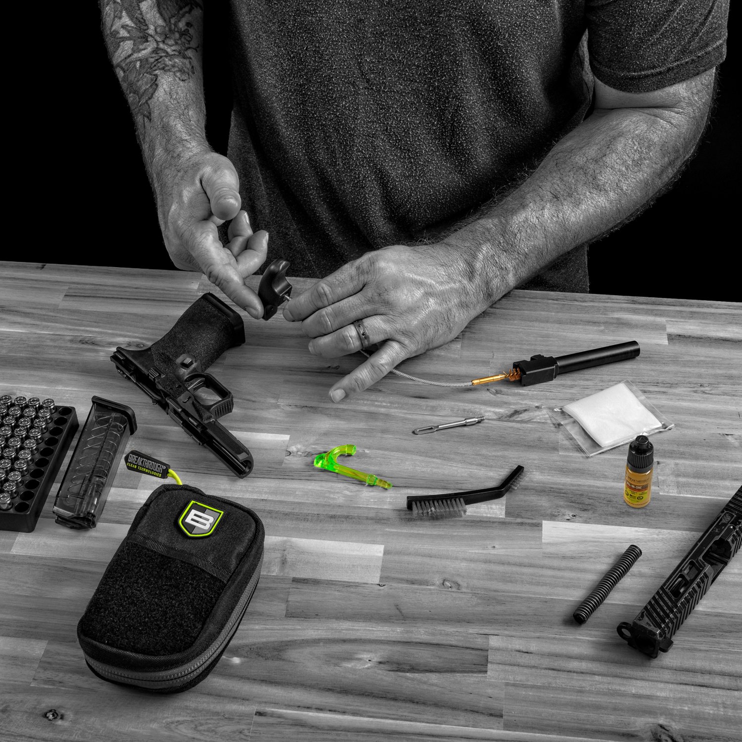 Breakthrough Clean Technologies Badge Series Pull-Through Cleaning Kit with Molle Pouch                                          - view number 5