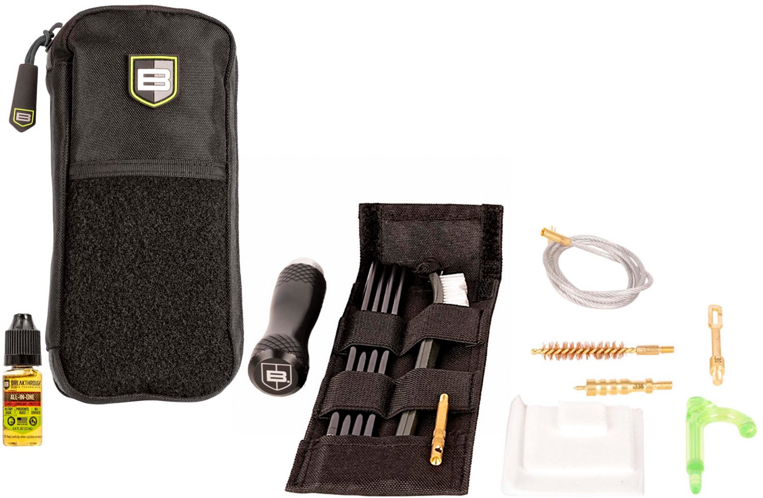 Breakthrough Clean Technologies Badge Series Rod and Pull-Through Cleaning Kit with Molle Pouch
