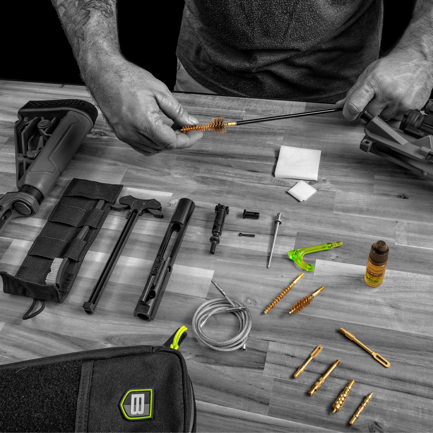 Breakthrough Clean Technologies Badge Series Rod and Pull-Through Cleaning Kit with Molle Pouch - view number 7